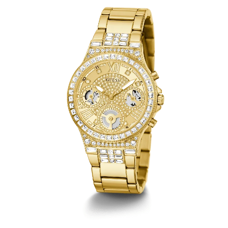 GUESS Ladies Gold Tone Multi-Function Watch