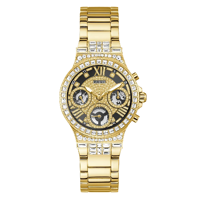 GUESS Ladies Gold Tone Multi-Function Watch