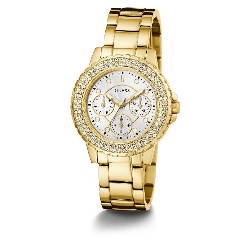 GUESS Ladies Gold Tone Multi-Function Watch