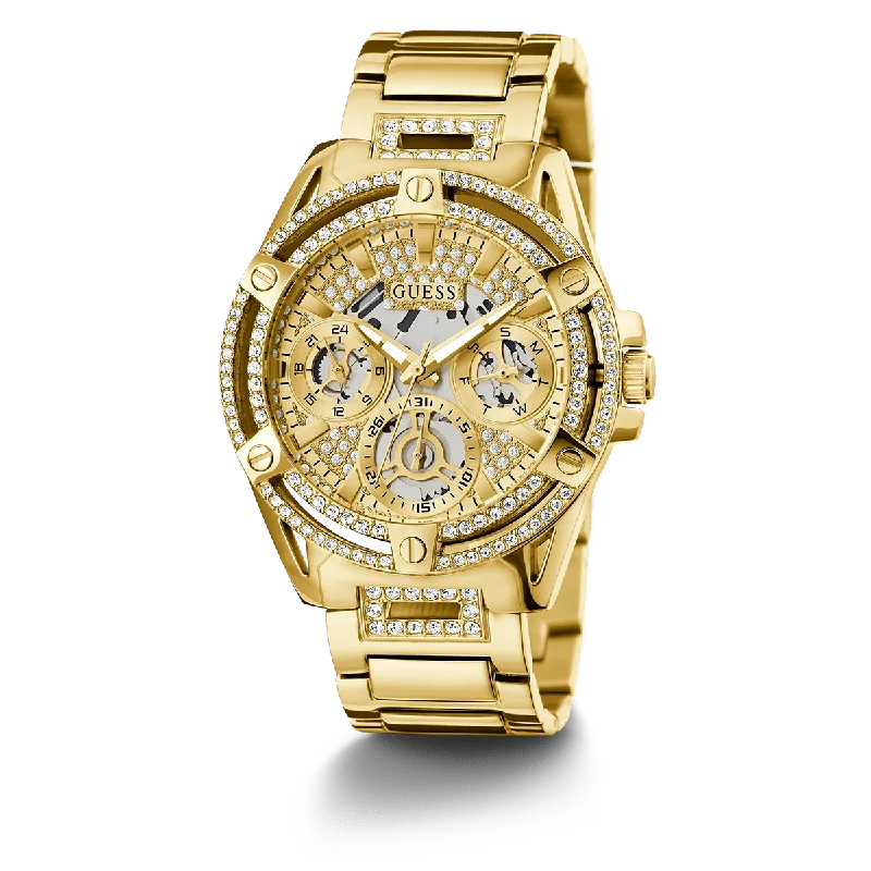 GUESS Ladies Gold Tone Multi-Function Watch