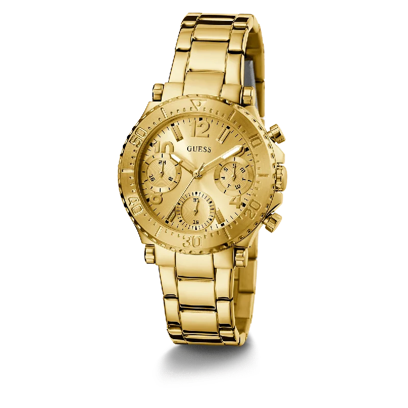 GUESS Ladies Gold Tone Multi-Function Watch