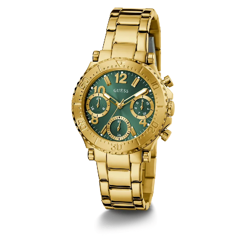 GUESS Ladies Gold Tone Multi-Function Watch