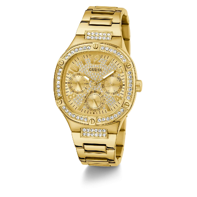 GUESS Ladies Gold Tone Multi-Function Watch