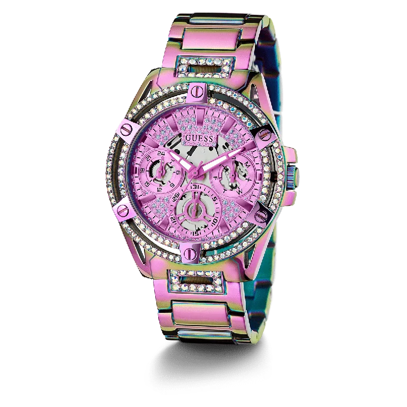 GUESS Ladies Iridescent Iridescent Multi-Function Watch