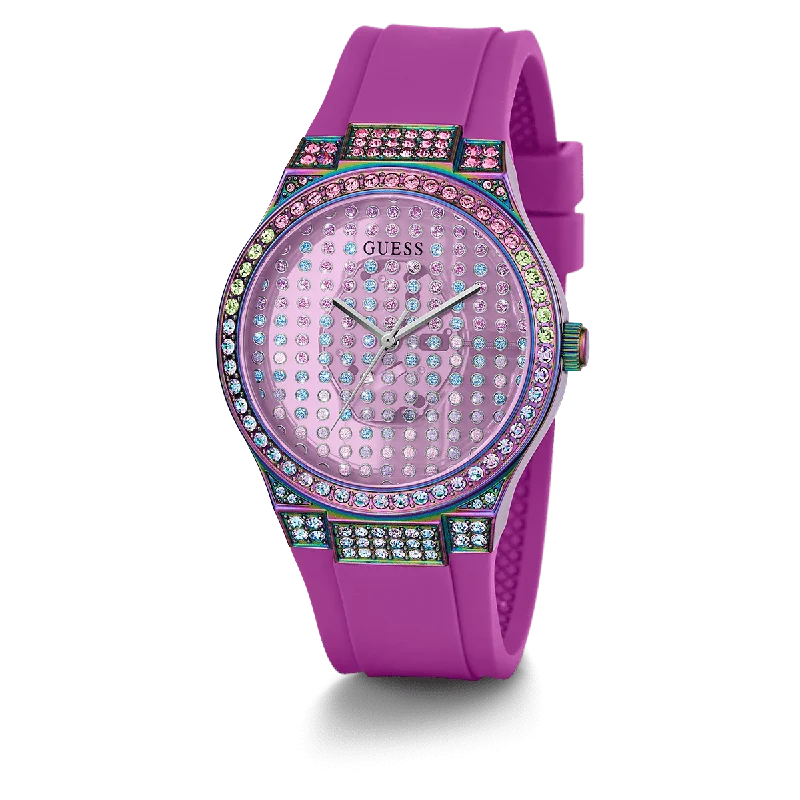 GUESS Ladies Magenta Analog Watch