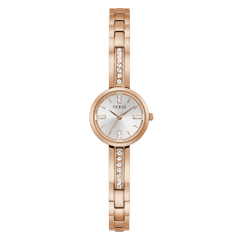 GUESS Ladies Rose Gold Tone Analog Watch