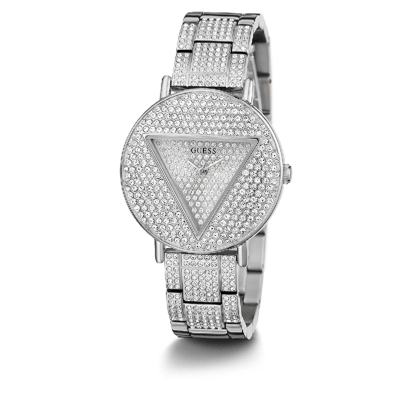 GUESS Ladies Silver Analog Watch