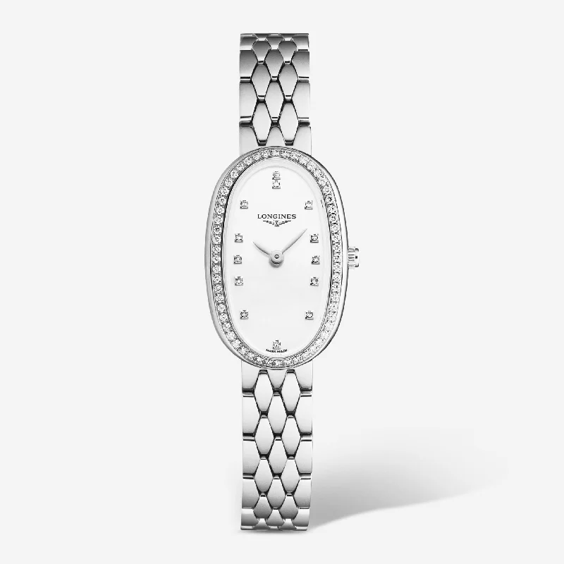 Longines Symphonette Stainless Steel Diamond Quartz Ladies Watch L2.305.0.87.6