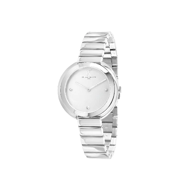 Montmartre Silver Watch with Metal Link Strap