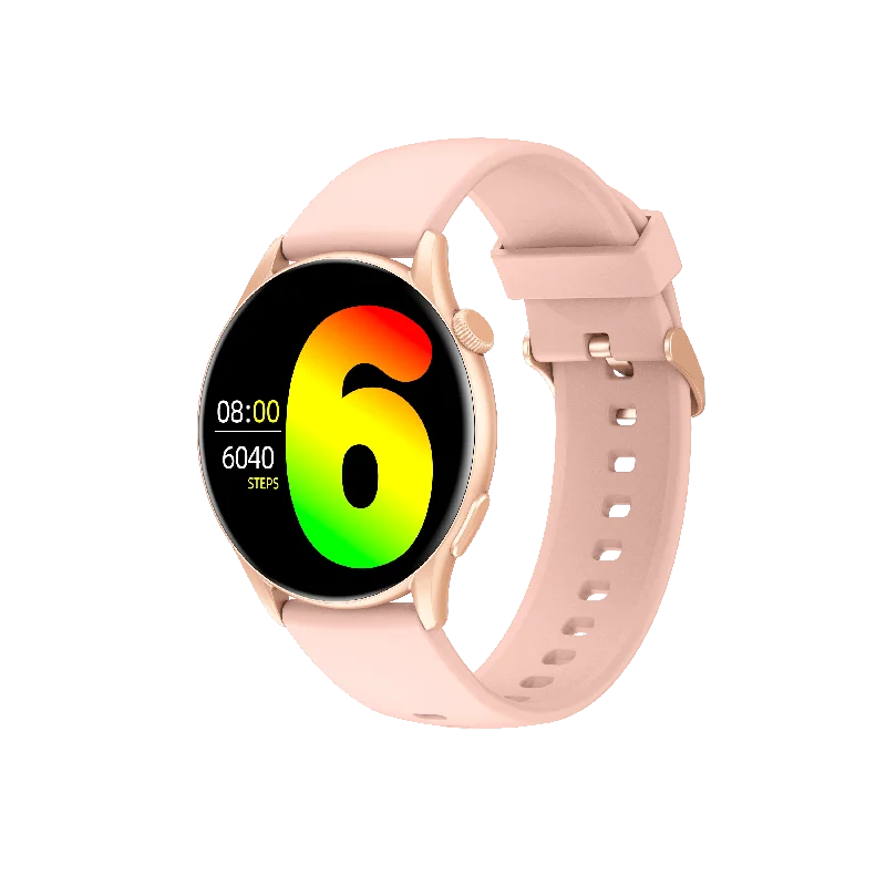 Montre Connectée 1.43" AMOLED Rosegold Case with Pink Strap