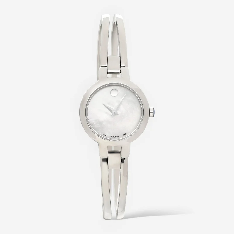 Movado Museum Amorosa 24mm Mother of Pearl Stainless Steel Ladies Watch 0607357