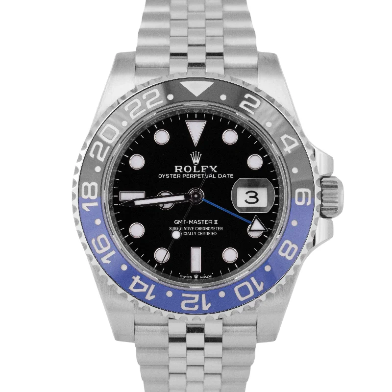 NEW SEPT 2024 PAPERS Rolex GMT-Master II BATMAN JUBILEE 40mm 126710 BLNR BOX