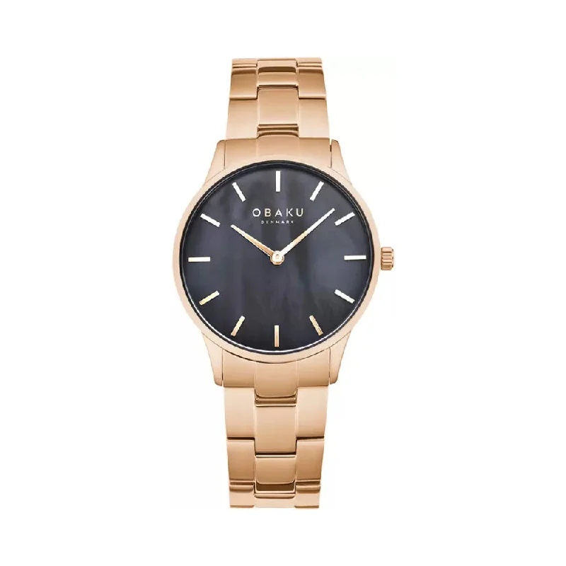 OBAKU V247LXVBSV Lyng Lille Sangria Analog Watch For Women