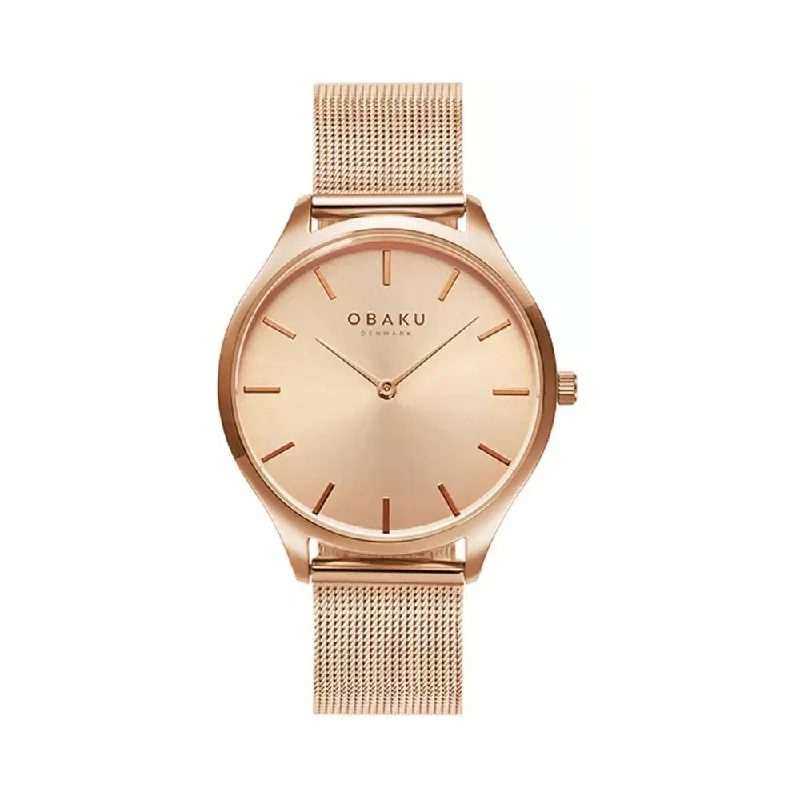 OBAKU V260LXVVMV Tang Lille Roses Analog Watch For Women