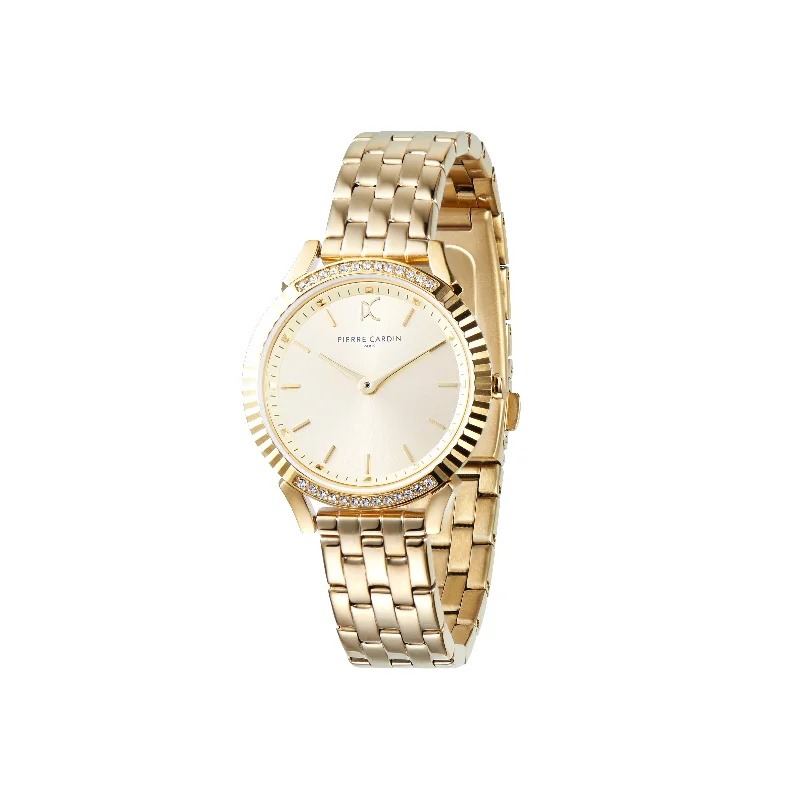 Pigalle Simplicity Gold Watch with Crystals