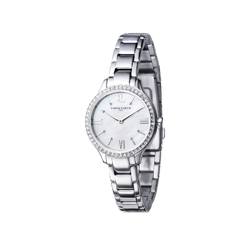 Saint-Louis Simplicity Ladies Stainless Steel Watch with Mother of pearl dial