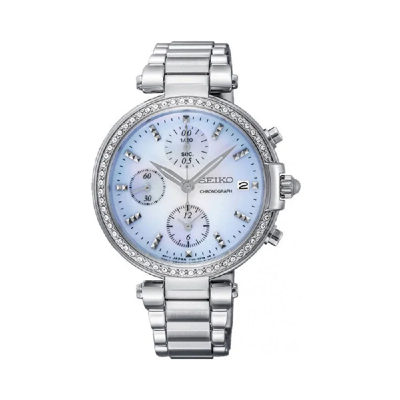 SEIKO SNDV39P1 Vintage Chronograph Watch For Women