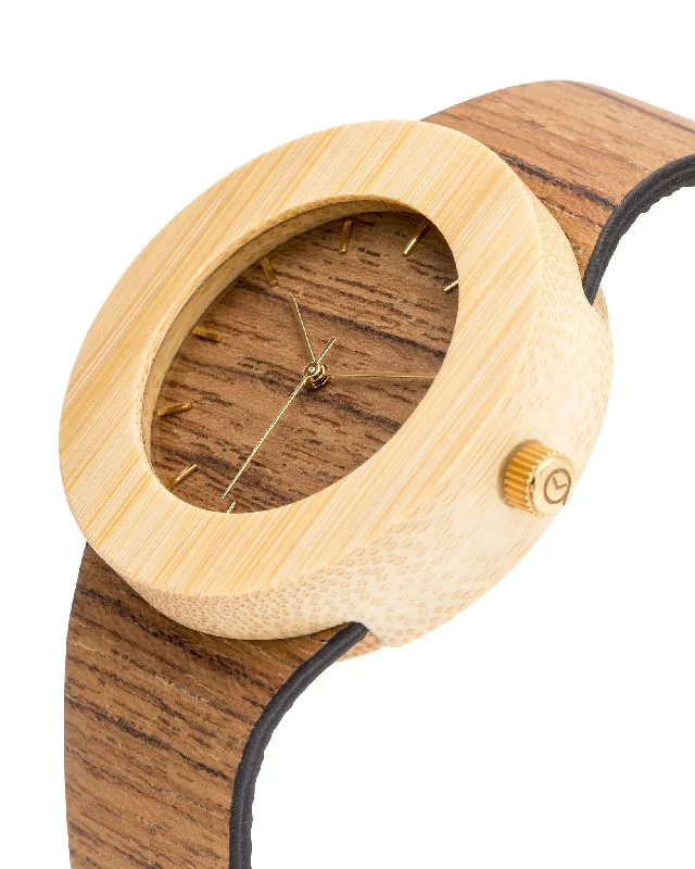 Teak & Bamboo Watch