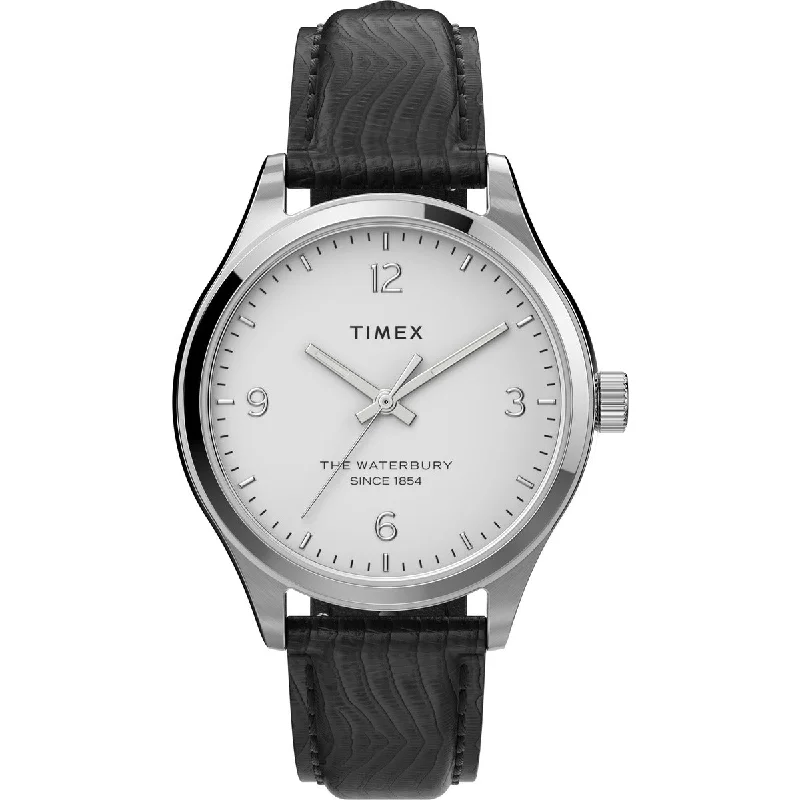 Timex 3 Hands Women's Analog White Dial Coloured Quartz Watch, Round Dial With 34 Mm Case Width - TW2U97700UJ