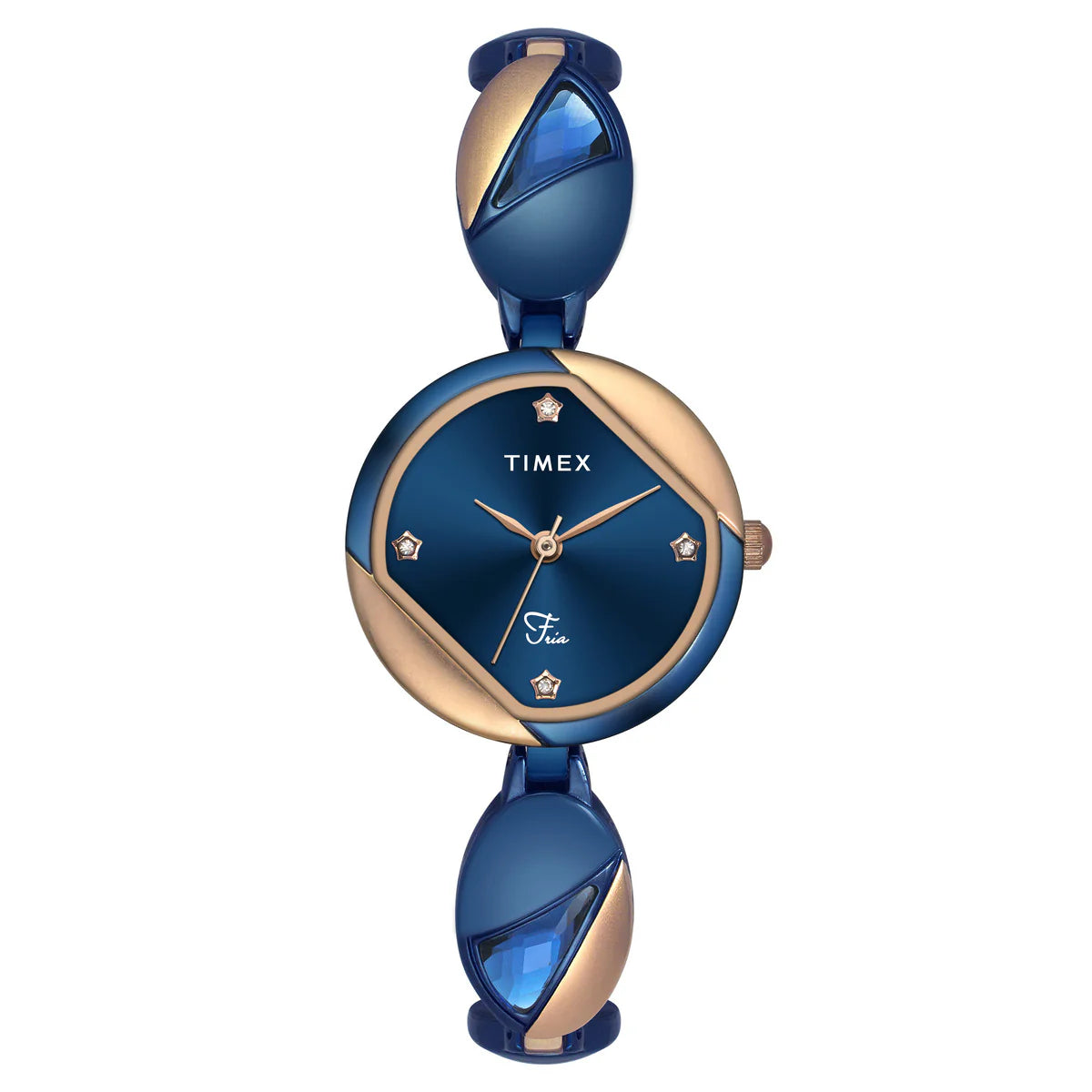 Timex Fria Women Blue Round Analog Watch - TWEL16304