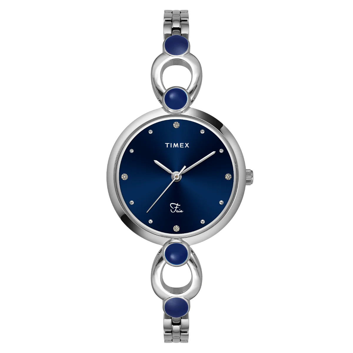 Timex Fria Women Blue Round Analog Watch - TWEL18100