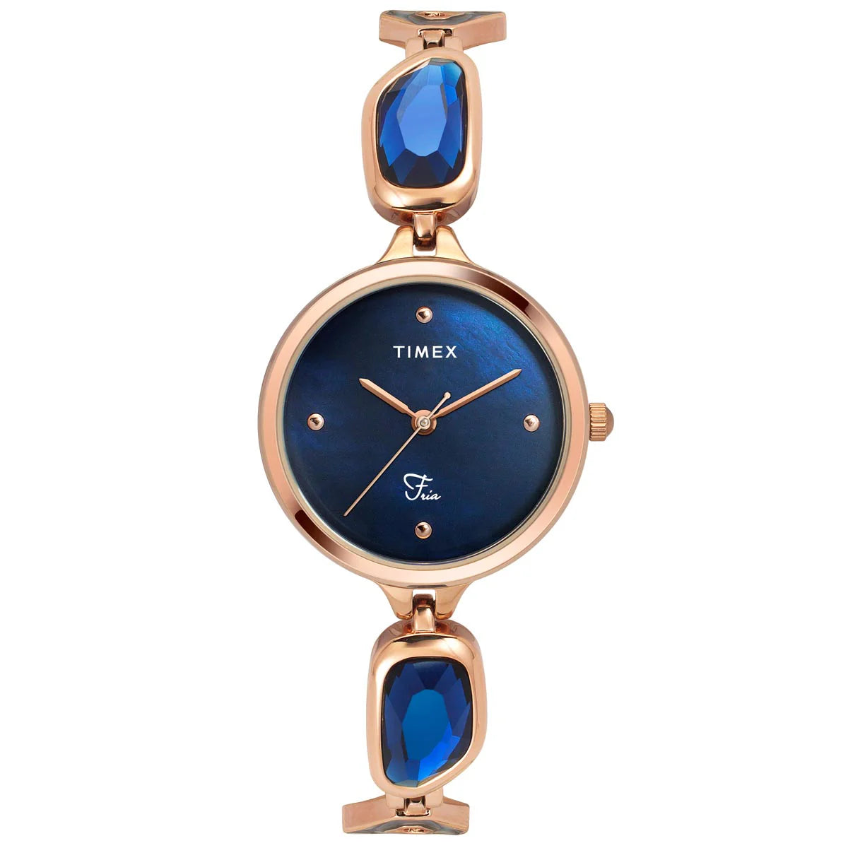 Timex Fria Women Blue Round Dial Analog Watch - TWEL15904