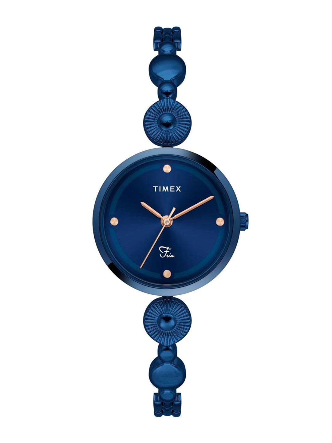 Timex Fria Women Blue Round Dial Analog Watch - TWEL18205