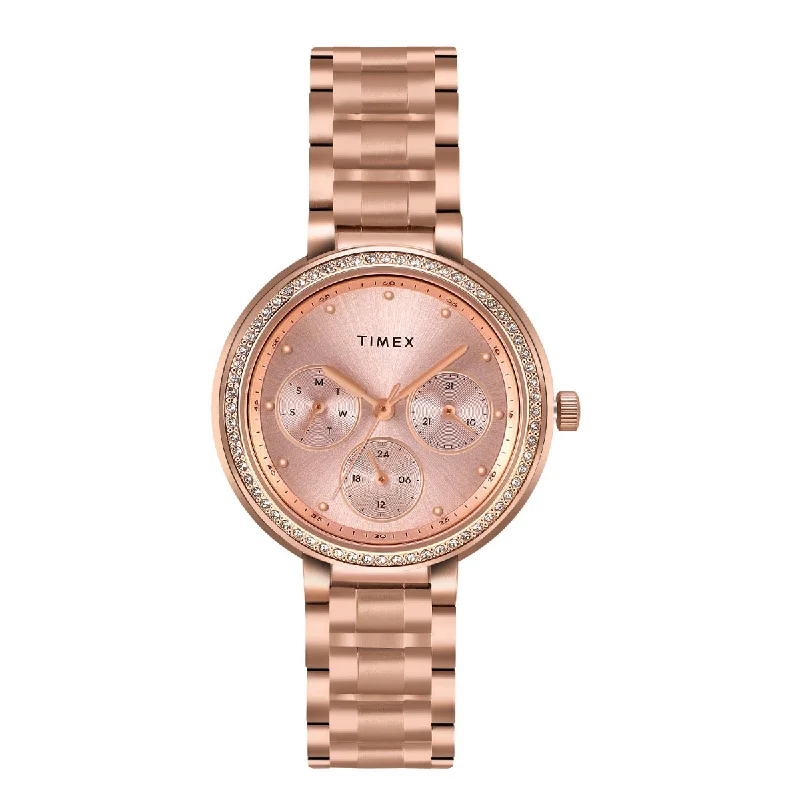 Timex Multifunction Analog Pink Dial Women Watch - TW000Z302