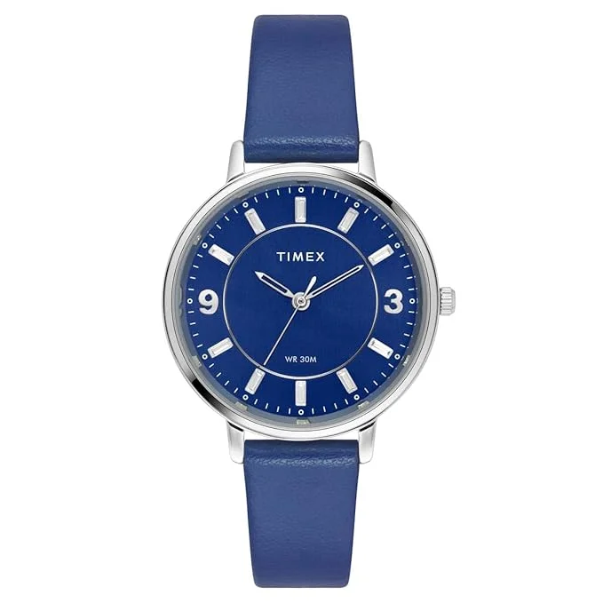 TIMEX Women Blue Round Dial Analog Watch - TWEL15818