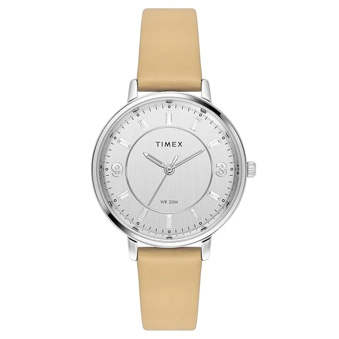 TIMEX Women Silver Round Dial Analog Watch - TWEL15817