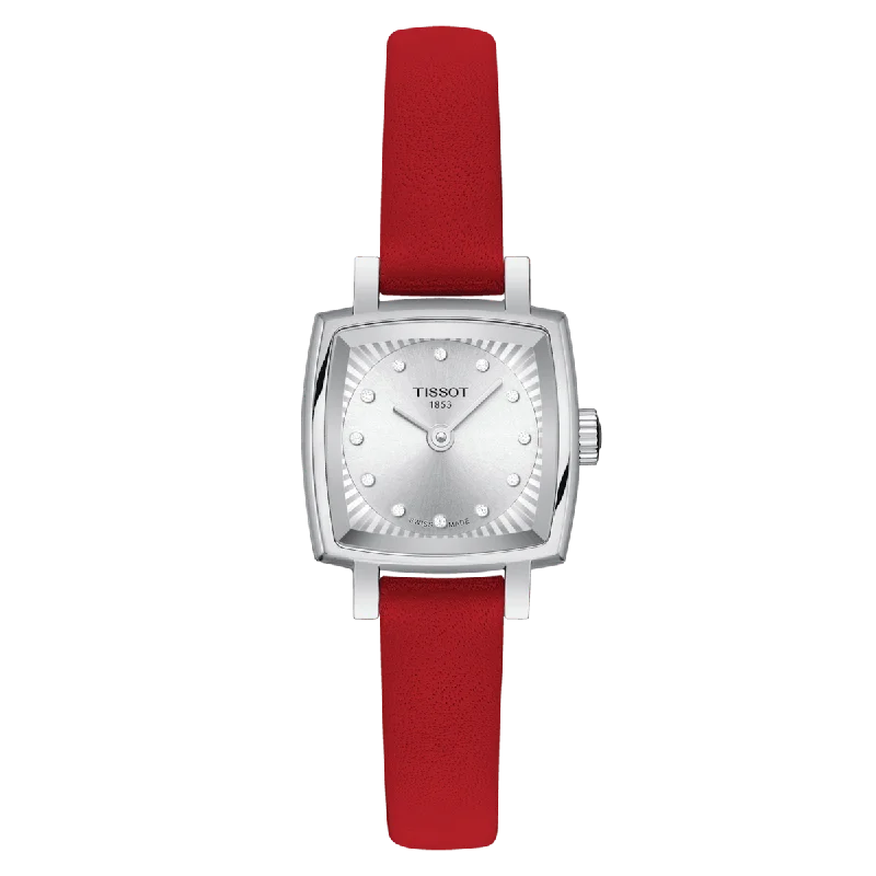 T-Lady Lovely Square Valentines Swiss Quartz Women