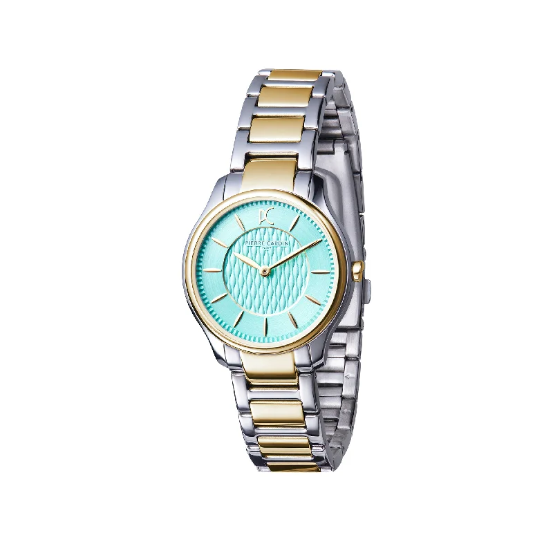 Vivienne Garnish Ladies Gold Watch with Tiffany Dial