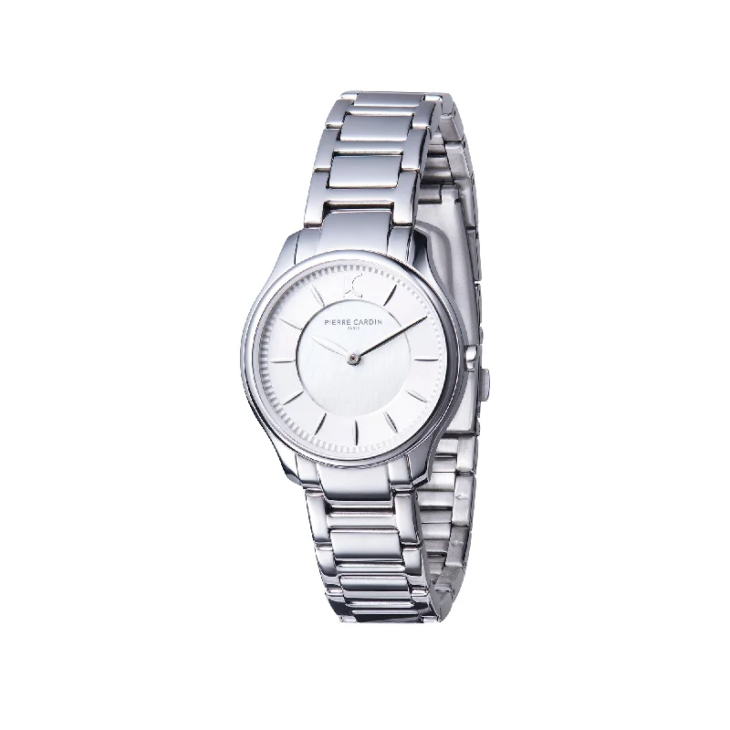 Vivienne Garnish Ladies Stainless Steel Watch with Mother of pearl Dial